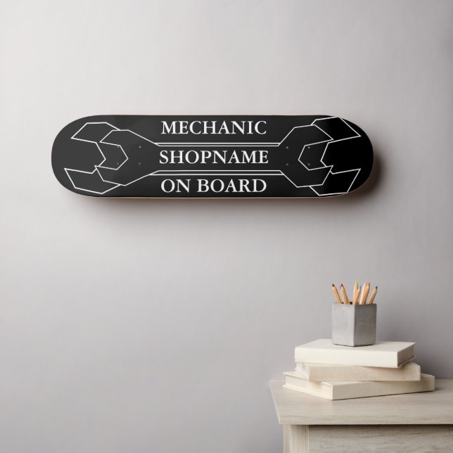 Skateboard Mécanique à bord (Art mural (Horz))