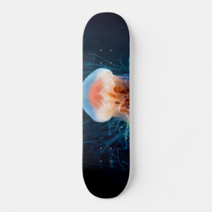 Skateboard Méduse sous l'eau - Luminosité foncée