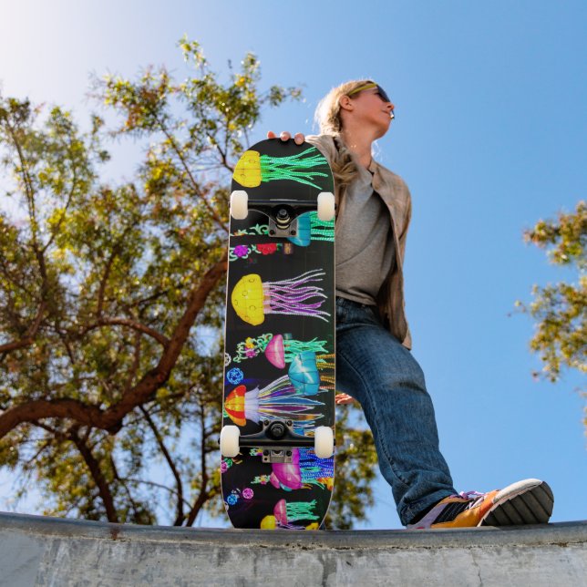 Skateboard Méduses de Lumières  (Extérieur 1)