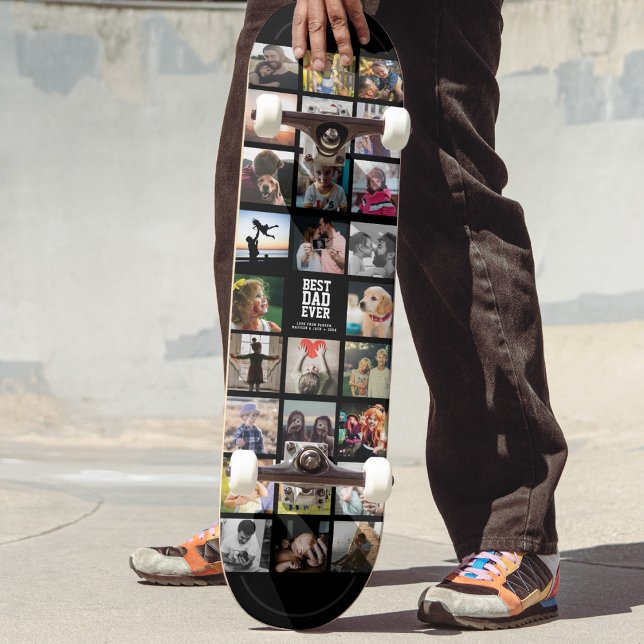 Skateboard Meilleur papa jamais Cool Instagram tendance Colla (Créateur téléchargé)