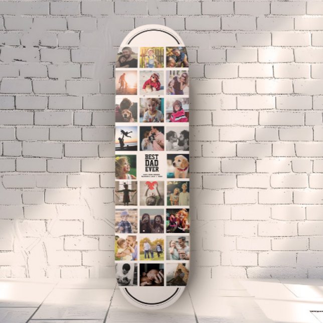 Skateboard Meilleur papa jamais Cool Instagram tendance Colla (Créateur téléchargé)