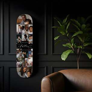 Skateboard Meilleur Père Jamais Script Fête des pères Photo C