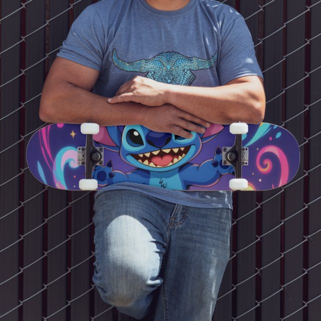 Skateboard Meilleurs amis pour la vie - Lilo & Stitch   (Extérieur 3)