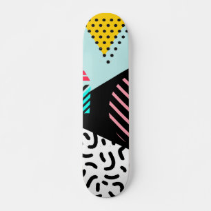 Skateboard Memphis Motif