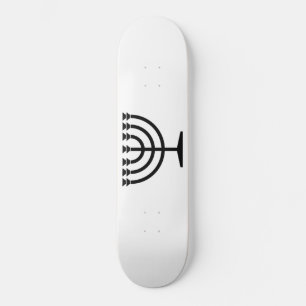 Skateboard Menorah juive (symbole du judaïsme)