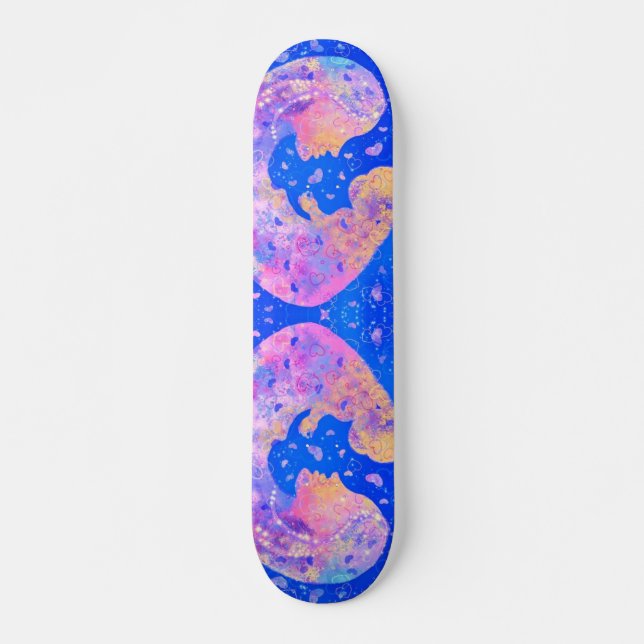 Skateboard Mère et bébé - Amour - Art (Devant)