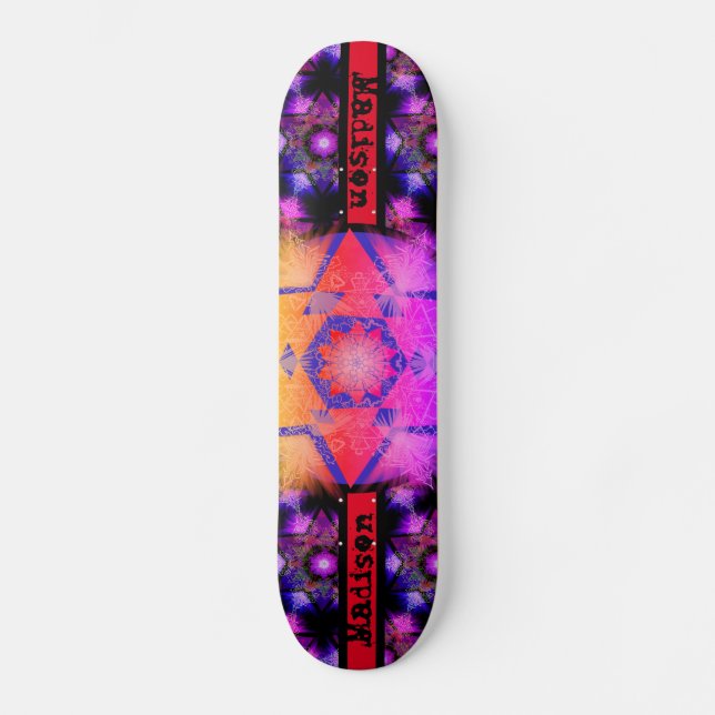 Skateboard Merkabah Mandala Motif (Recto)