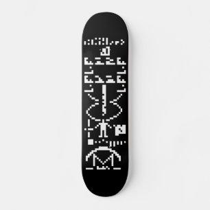 Skateboard Message binaire Arecibo 1974