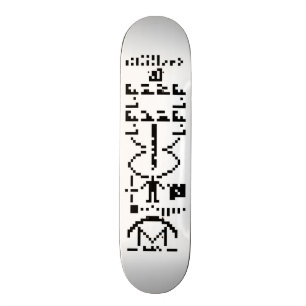Skateboard Message binaire Arecibo 1974