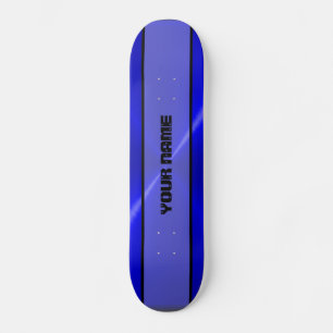 Skateboard Métal brillant bleu 2 d'acier inoxydable