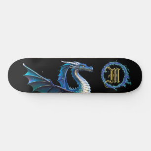 Skateboard *~* Métallique AP88 Dragon doré élémentaire BLEU