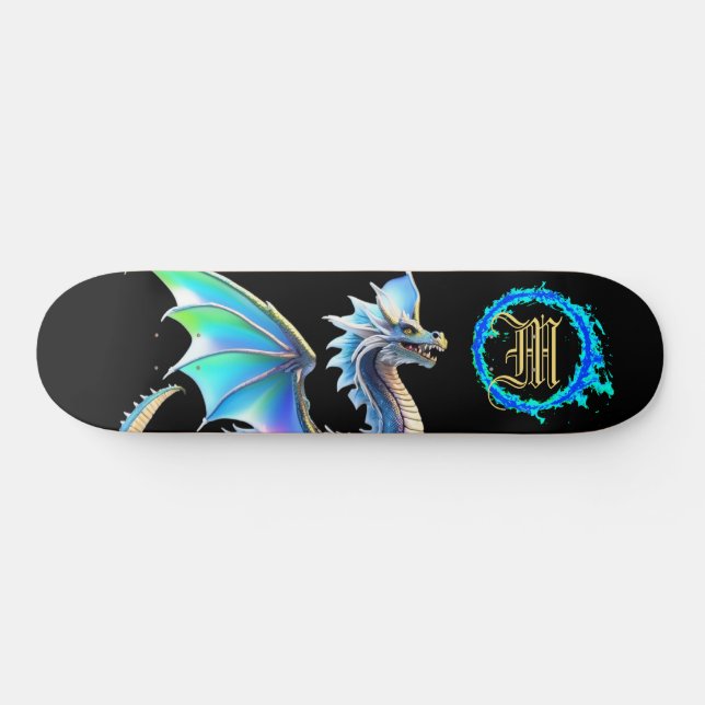 Skateboard *~* Métallique AP88 Elemental Gold BLUE Dragon (Horz)