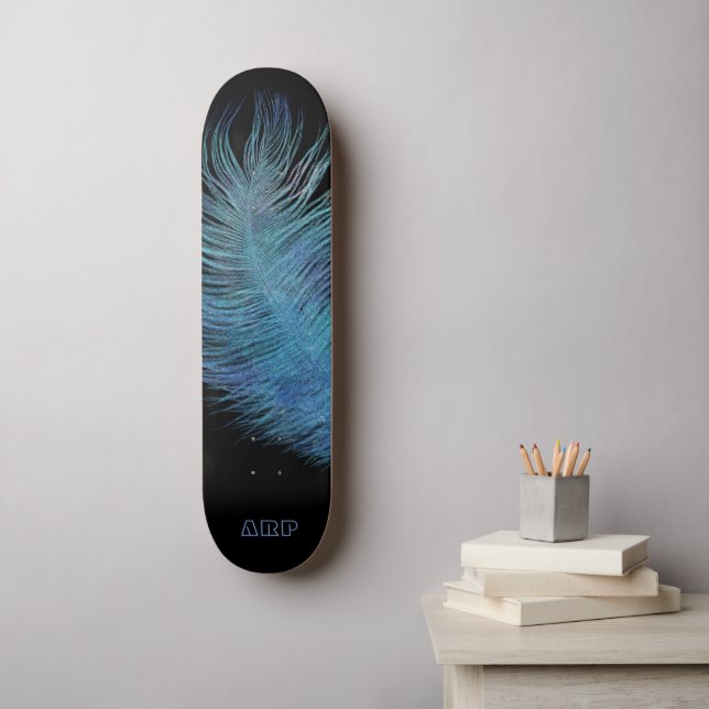 Skateboard *~* Météo de nuit cosmique Sky Pastel Boho (Art mural)