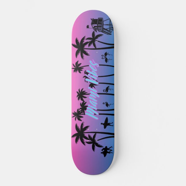 Skateboard Miami Vibes (Recto)