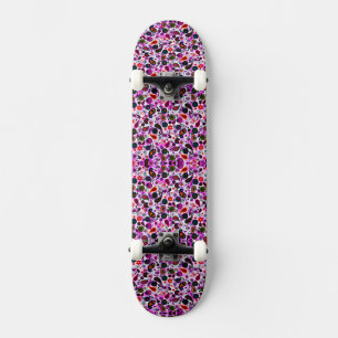 Skateboard Mignolette motif cachemire coloré