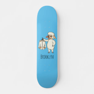 Skateboard Mignonne brebis avec blouson