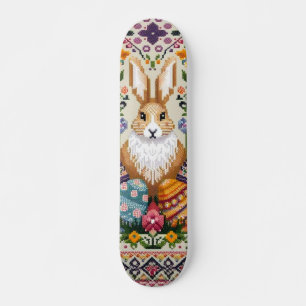 Skateboard Mignonne/Colorée Printemps/Pâques
