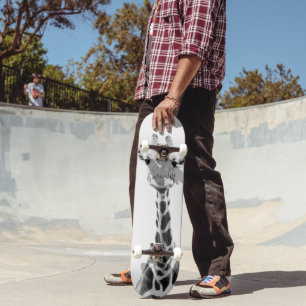 Skateboard Mignonne Giraffe 2 #animal #art