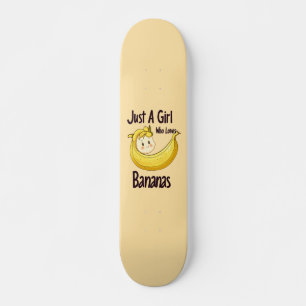 Skateboard Mignonne Juste Une Fille Qui Aime Les Bananes Amat