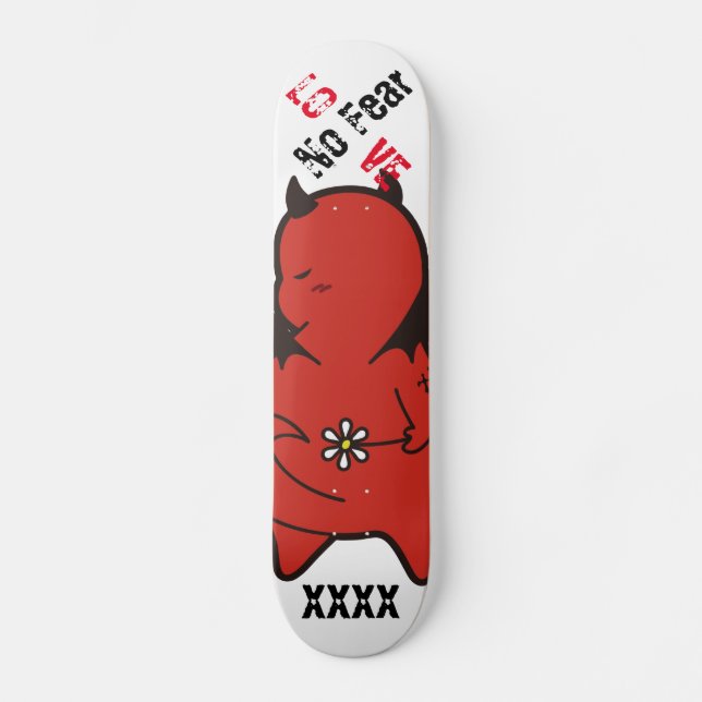 Skateboard Migny Shy Devil en AMOUR (Recto)