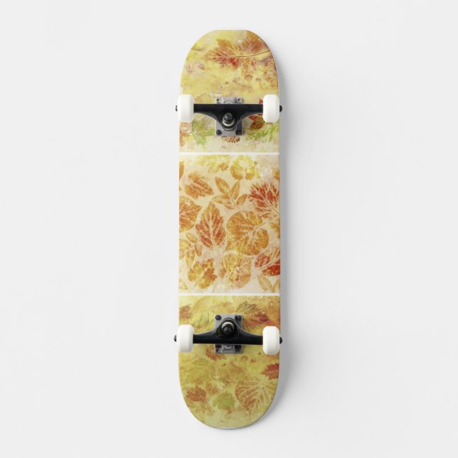 Skateboard Milieux abstraits, aquarelle, feuille (Recto)