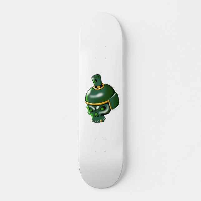 Skateboard military skull (Devant)