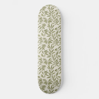 Skateboard Minimal Olive Branch Pattern