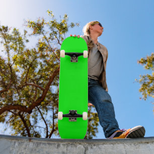 Skateboard Minimaliste Moderne Ligne Solide Couleur Verte