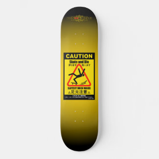 Skateboard Mise en garde