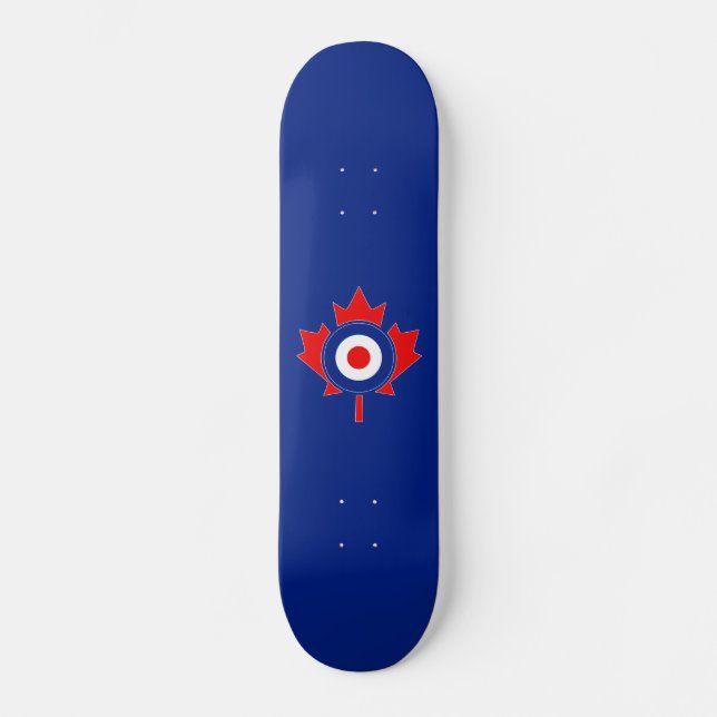 Skateboard Mod de la feuille d'érable canadienne en bleu (Recto)