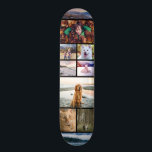 Skateboard Modèle de collage de photo<br><div class="desc">Planche à roulettes personnalisable avec un modèle photo auquel vous pouvez ajouter dizaines de vos propres photos.</div>