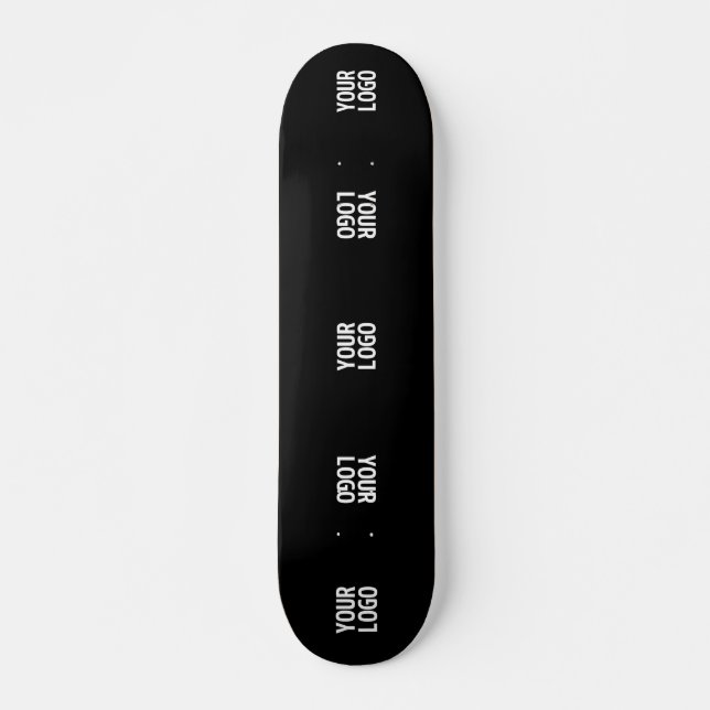 Skateboard Modèle de logo moderne unique | Noir (Devant)