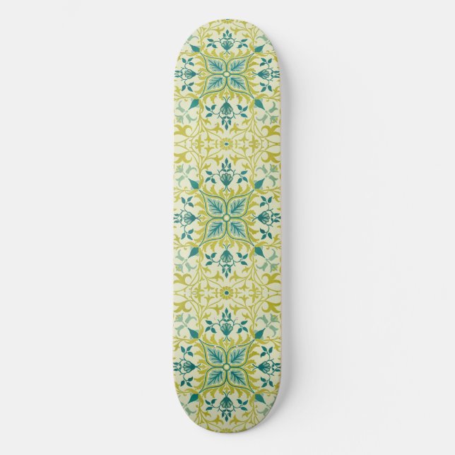Skateboard Modèle de plafond vert citron sans couture de Will (Recto)