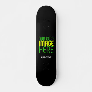 SKATEBOARD MODÈLE DE TEXTE D'IMAGE NOIRE SIMPLE ET MODERNE