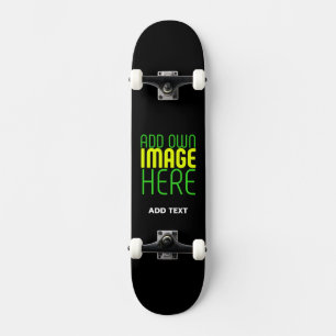 SKATEBOARD MODÈLE DE TEXTE D'IMAGE NOIRE SIMPLE ET MODERNE