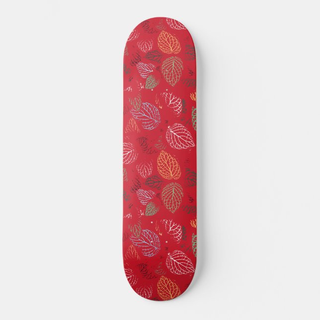 Skateboard Modèle feuilles d'automne (Recto)