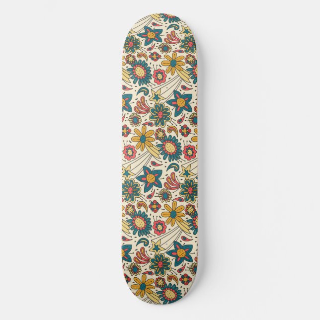 Skateboard Modèle floral super (Recto)