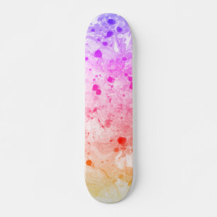 Skateboard Modèle personnalisé tendance rose bleu violet vert