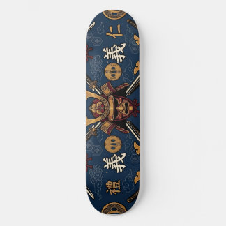 Skateboard Modèle sans couture des vertus du code Bushido des