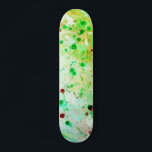 Skateboard Modèle tendance jaune vert moderne Abstrait<br><div class="desc">Modèle tendance Jaune Vert Moderne Art Abstrait Blanc Skateboard .</div>