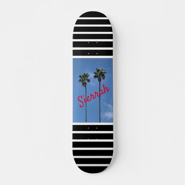 Skateboard Modern Palm Trees (Devant)