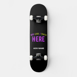 SKATEBOARD MODERNE ET MODERNE PERSONNALISABLE NOIR VÉRIFIÉ