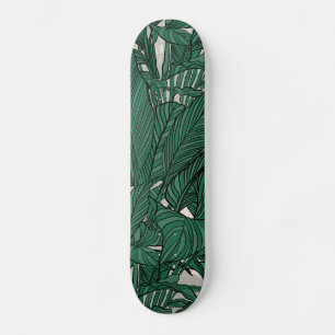 Skateboard Moderne feuillage vert plante Design botanique