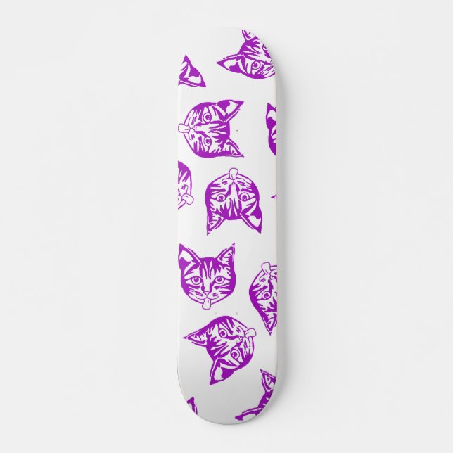 Skateboard Mollycat Muddle Blue (Devant)