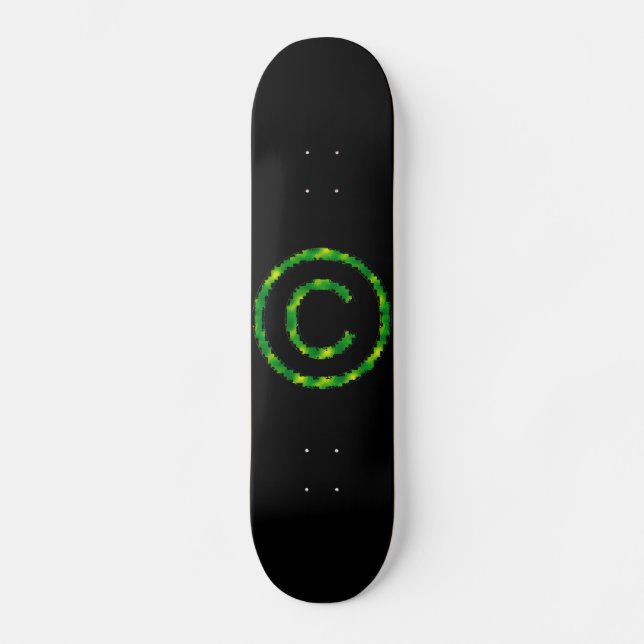 Skateboard Mon propre droit d'auteur - Cryptic Green (Recto)