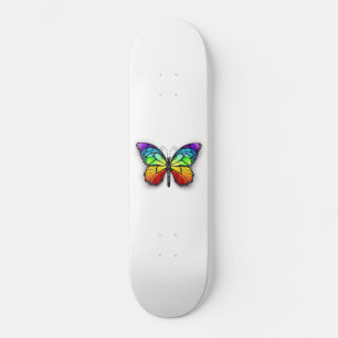 Skateboard Monarque papillon arc-en-ciel