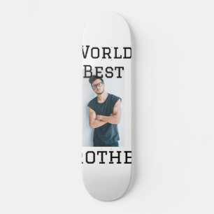 Skateboard Monde meilleur frère ajouter nom texte sport texte