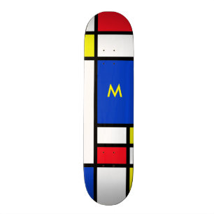 Skateboard Mondrian a inspiré l'art abstrait de dessin
