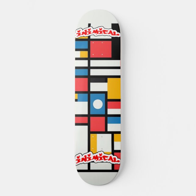 Skateboard Mondrian inimical (Recto)