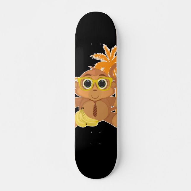 Skateboard Monkey Nerd (Devant)